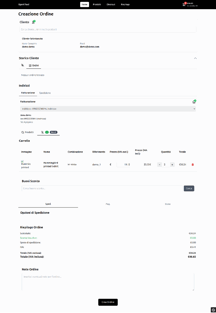 [PS-ORDXP] Modulo Agenti Order Xpert